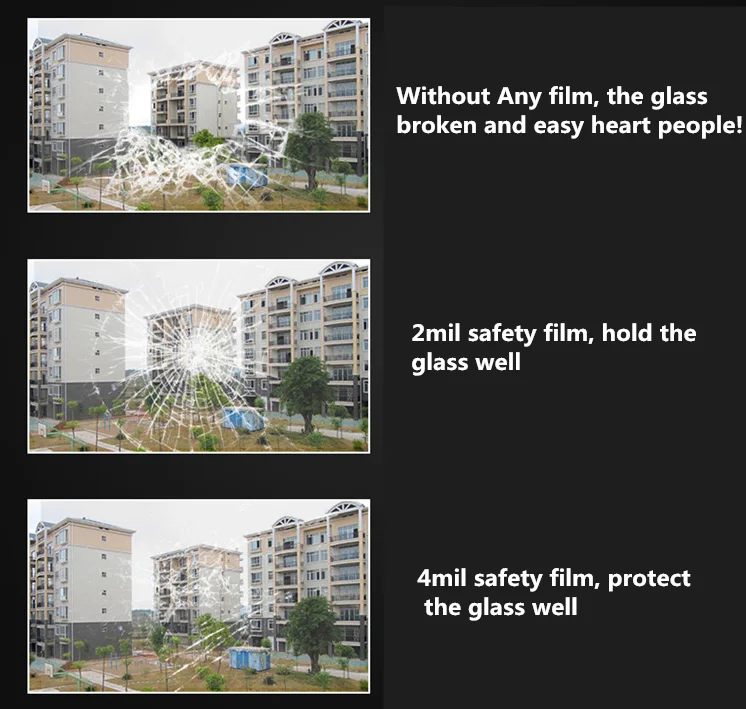 Прозрачные стеклянные пленки для душевой кабины HD, прозрачная защитная Тонировочная пленка для строительства
