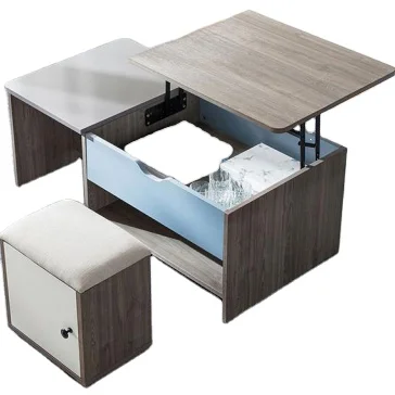 Modern living room furniture home use coffee table with stools
