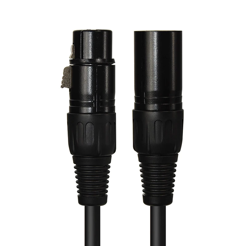 Oem Custom Wholesale Black Male To Female 3 Pin Xlr Cable Xlr Connector Audio Cable For Microphone Camera