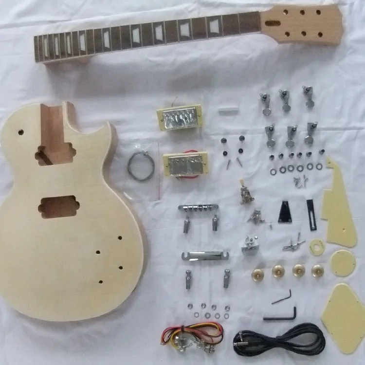 Lightweight Semi-finished Acoustic Electric Guitar Basswood Durable Electric Guitar Diy Kit