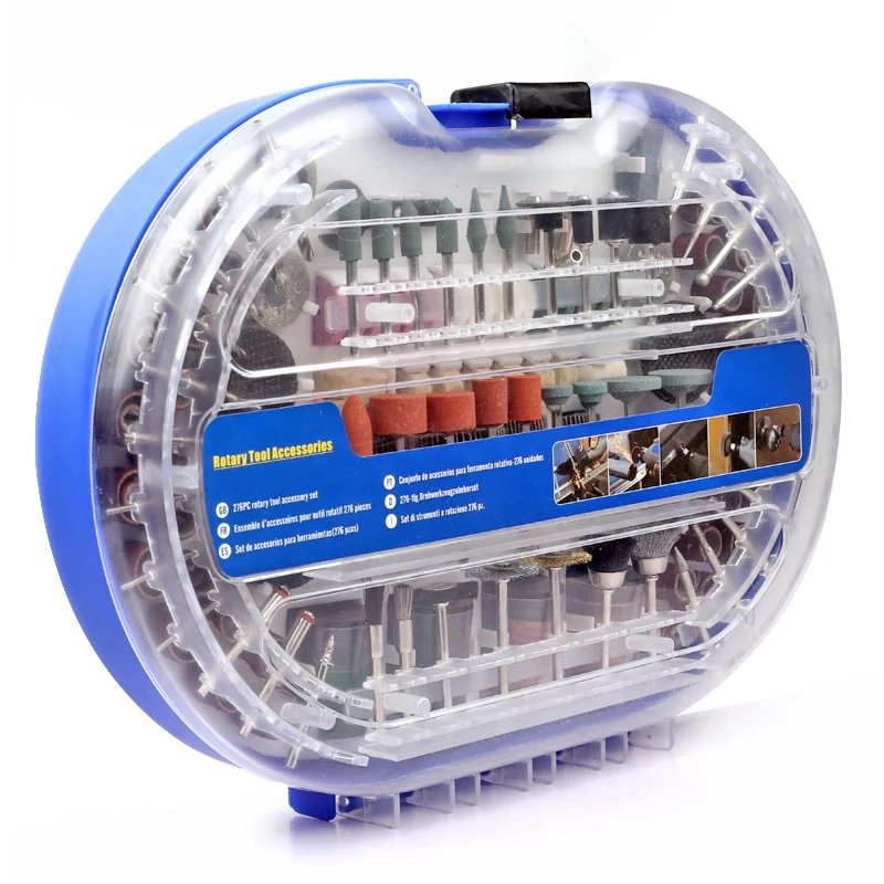 276PC Rotary Tool Accessories Mini Drill Bit Set Abrasive Tools Grinding Sanding Polishing Cutting Tool Kits