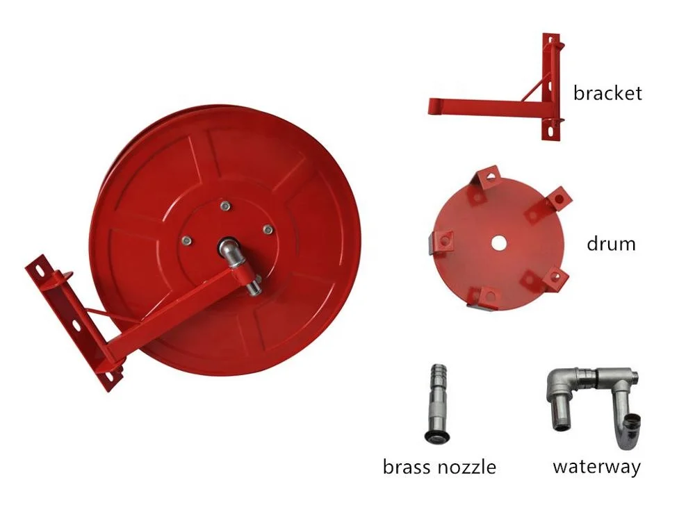 Fire Hose fire equipment 25mm red Fire hose Reel price