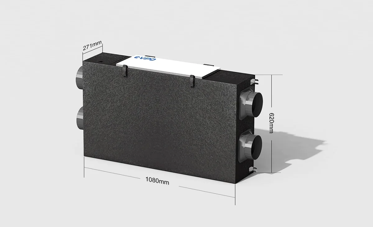 Fresh Air Pm2.5 Purification Villa ERV HRV MVHR Mechanical Heat Recovery Ventilation System
