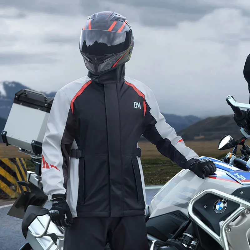 WHOLESALE RAIN-PROOF MOTORCYCLE RAINCOAT AND RAINPANTS SUIT SPLIT LOCOMOTIVE WIND-PROOF AND WATERPROOF RIDING CLOTHES