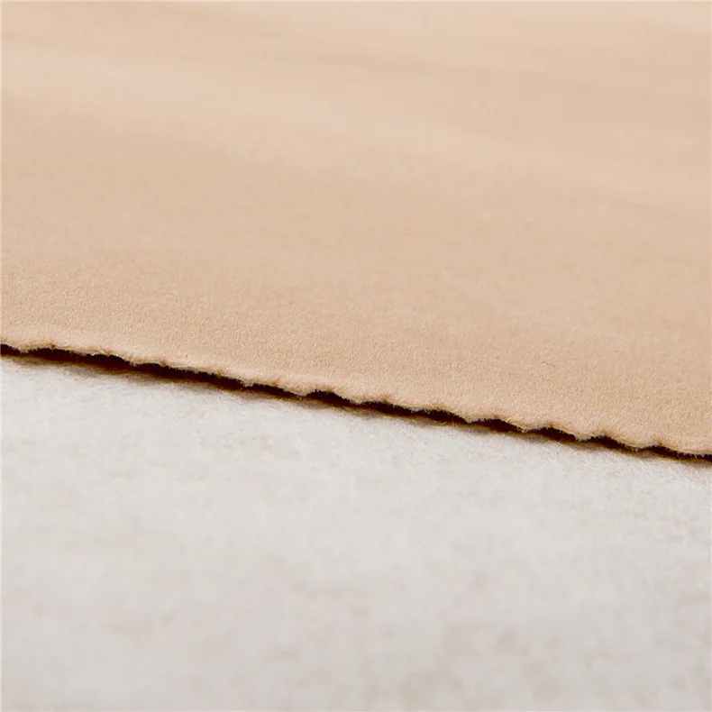 New Arrival Spunlace Single Side Light Camel Mid Pile Flocked Velvet Fabrics For Box With Velvet Insert