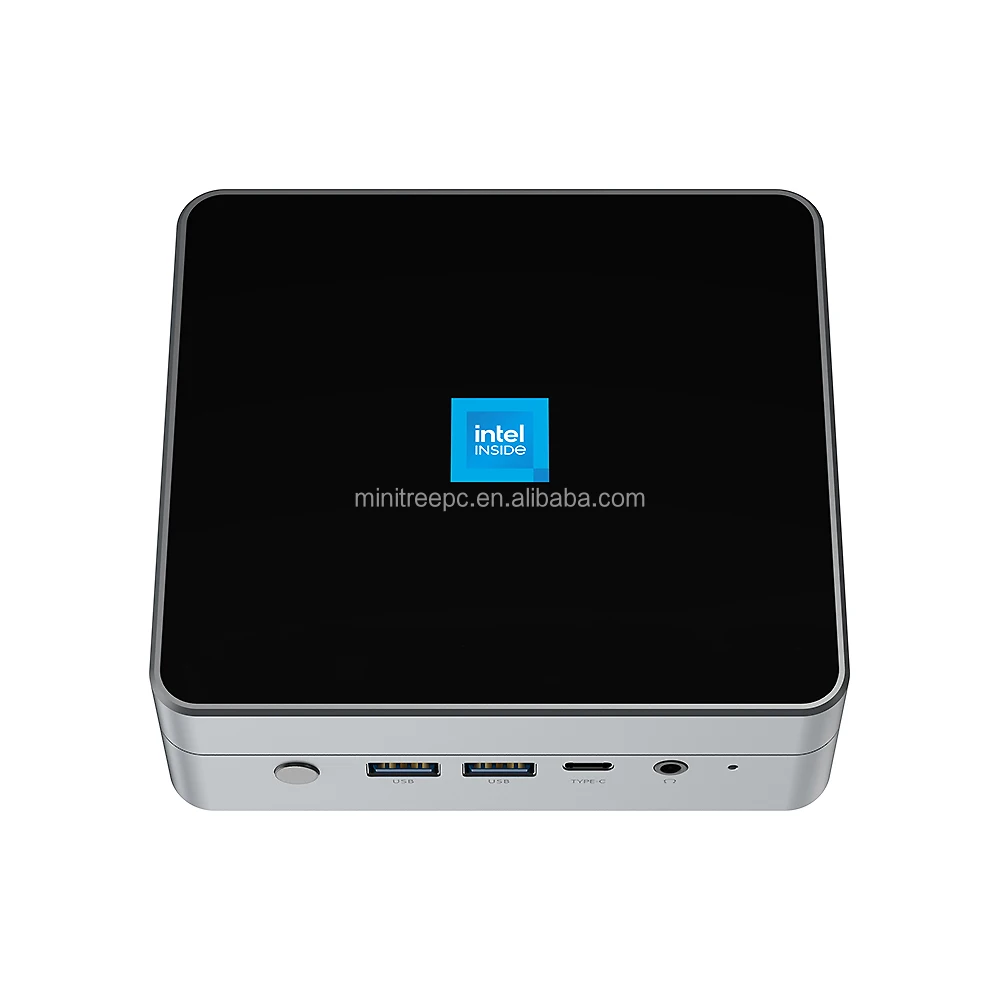 Мини-ПК палочки для Ольхового озера Intel N100 N200 N305 8 ядер двойной 2,5 г LAN DDR5 32 ГБ Поддержка HD 2,1 DP Type-C Карманный вентилятор мини-ПК