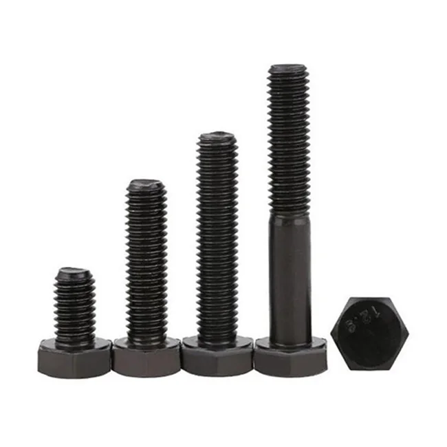 DIN933 Screw Grade 8.8 Hex Bolt M6-M48 Galvanized Steel Full Thread Hexagonal Head Bolt and Nut