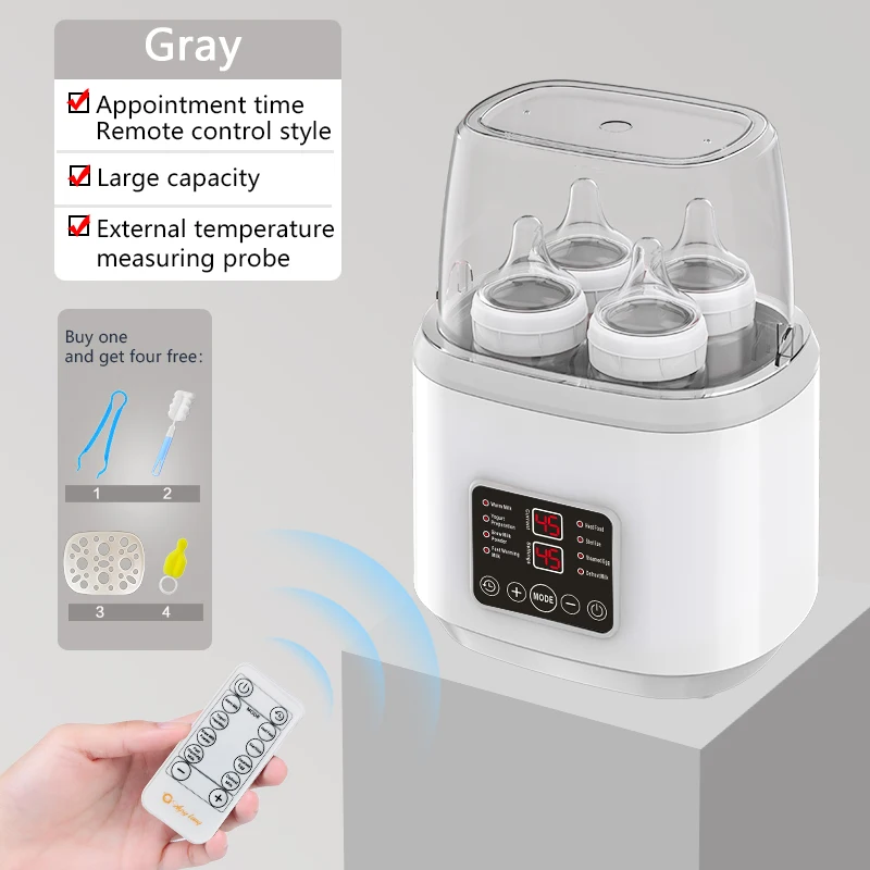 2-in-1 Multi-Function  4 Bottles Factory Direct Hot Selling heating and sterilizing baby bottle warmer