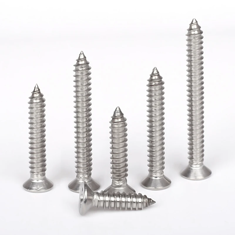 Factory Price A2 A4 Wood Screws Phillip Countersunk Stainless Steel Self-tapping Screw