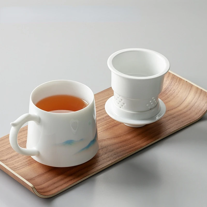 Factory Wholesale Customize Fine China Simple Home Teacup Single Cup Kung Fu Tea Set Ceramic Tea Set With Handle Camping Teapot