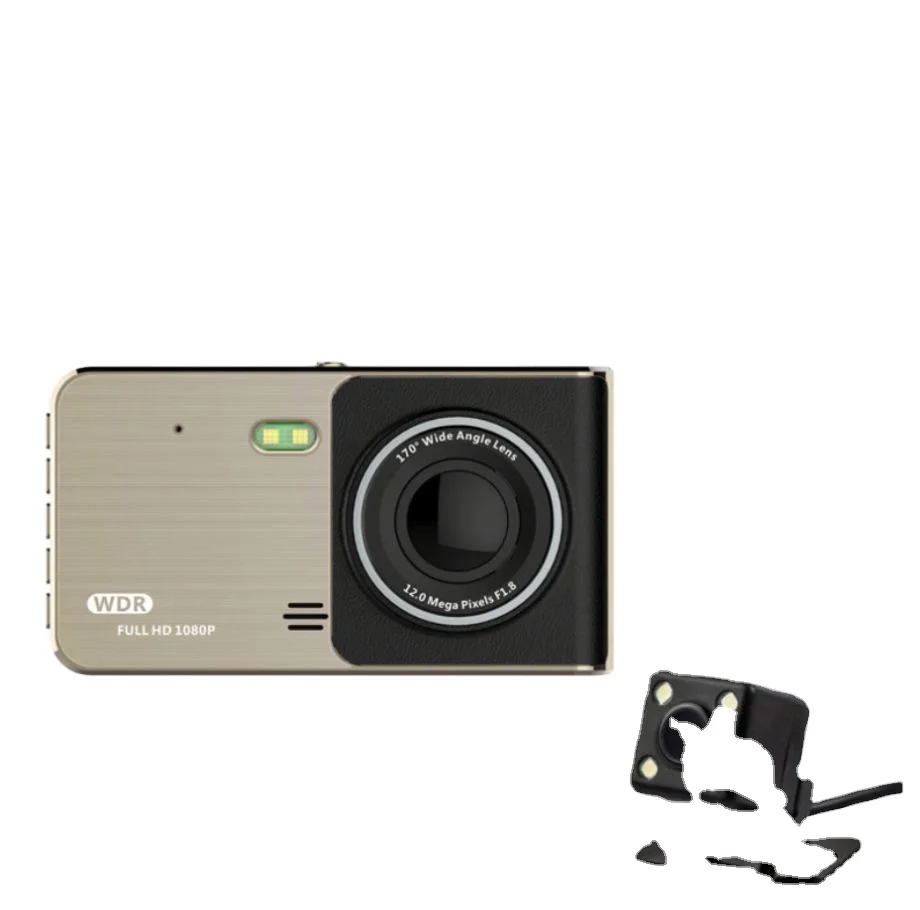 2023 New Listing 4 Inch Hd 1080p Mini Car Dvr Camera Parking Recorder G-sensor Ir Night Vision Car Camera Recorder