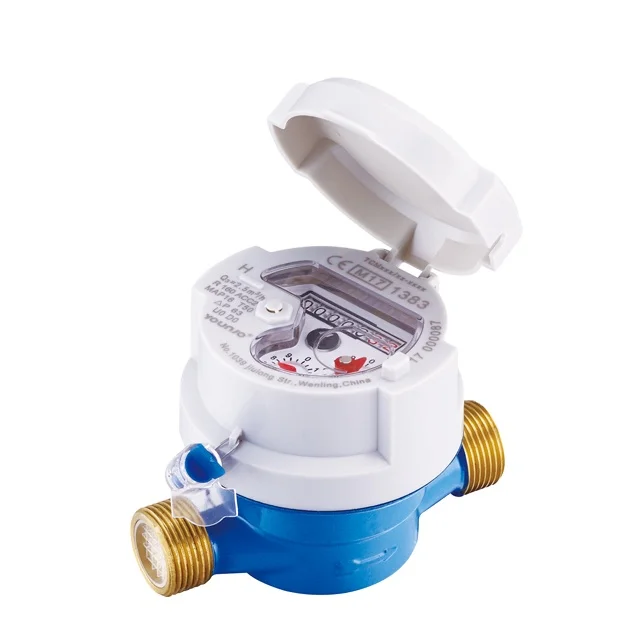 Custom logo Brazil Pakistan use digital control flow watermeter single jet cold water meter R160