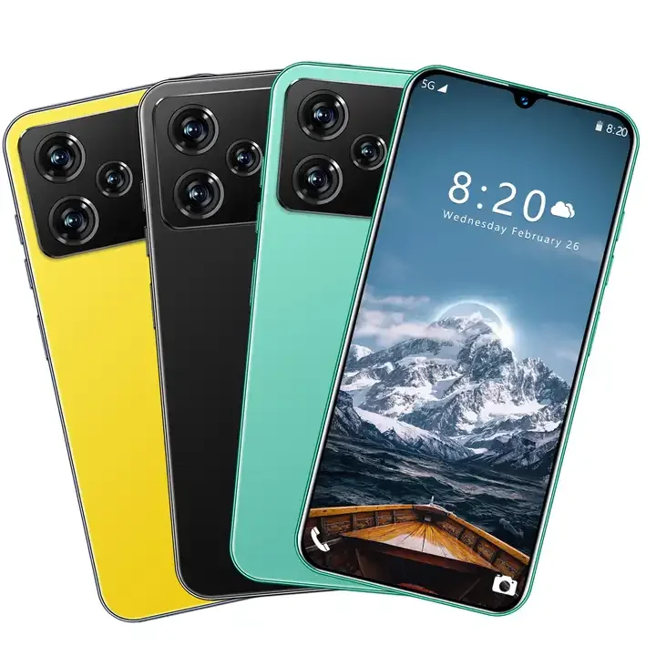 Global version Original 5G Smart Mobile Phones M6 Pro real memory 6+128GB face recognition unlocked dual sim Gaming phone