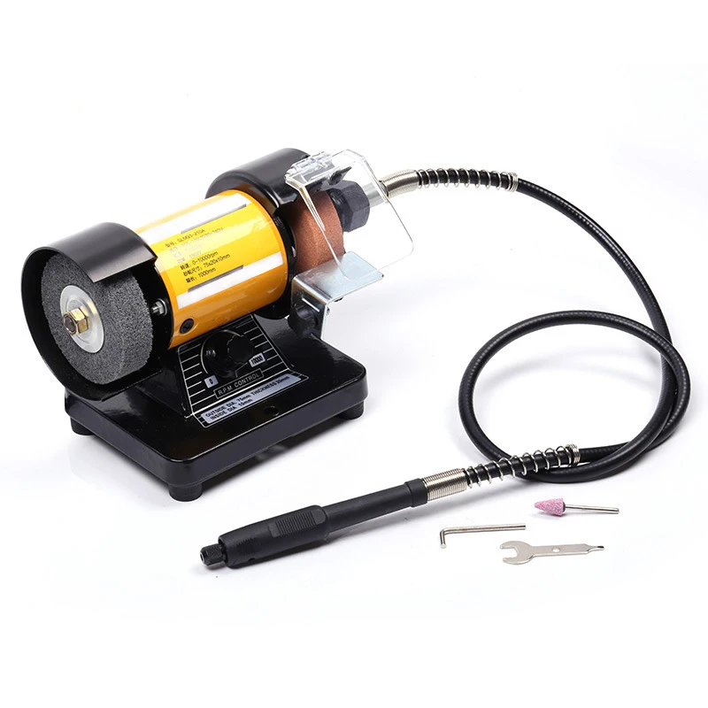 Оптовая продажа 3-дюймовая настольная многофункциональная микро электрическая шлифовальная машина бесступенчатая скорость 110 В/220 В и полировальная гравировальная
