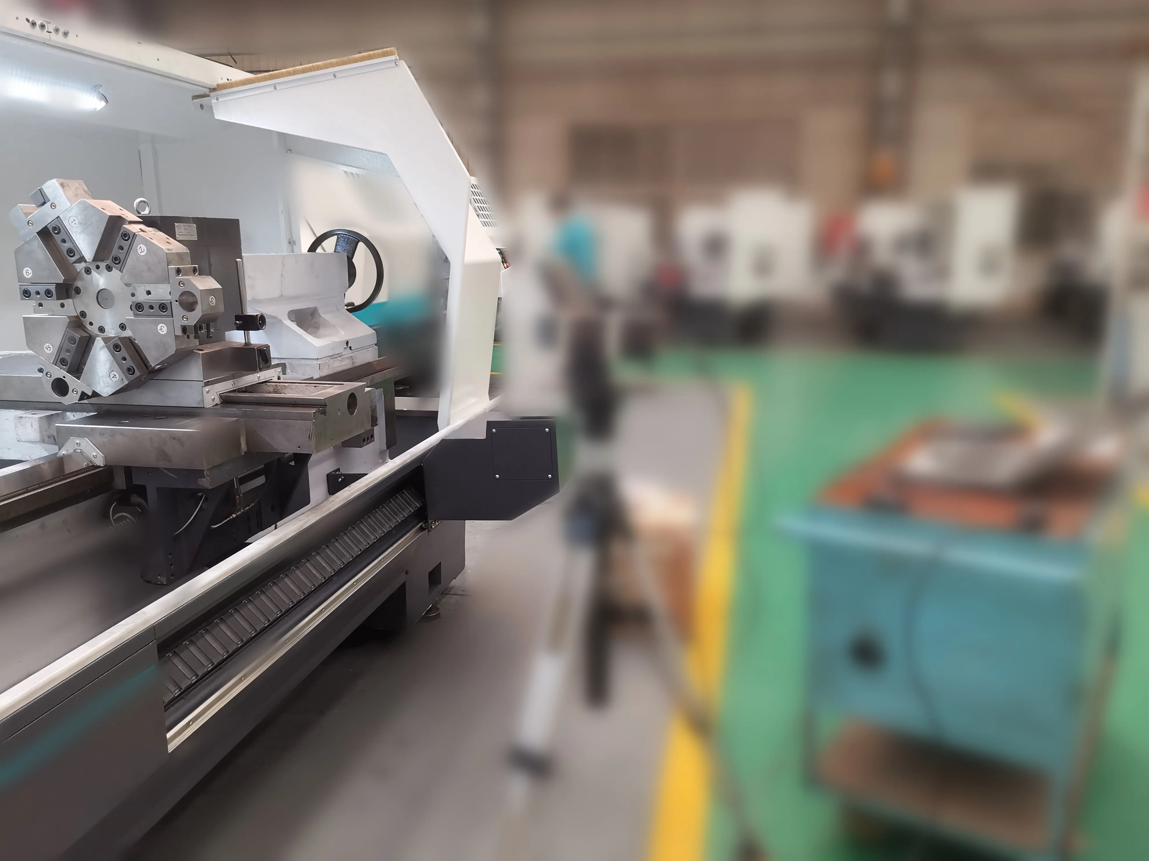 Small linear rail guide slant bed fanuc china cnc lathe machine TCK6340