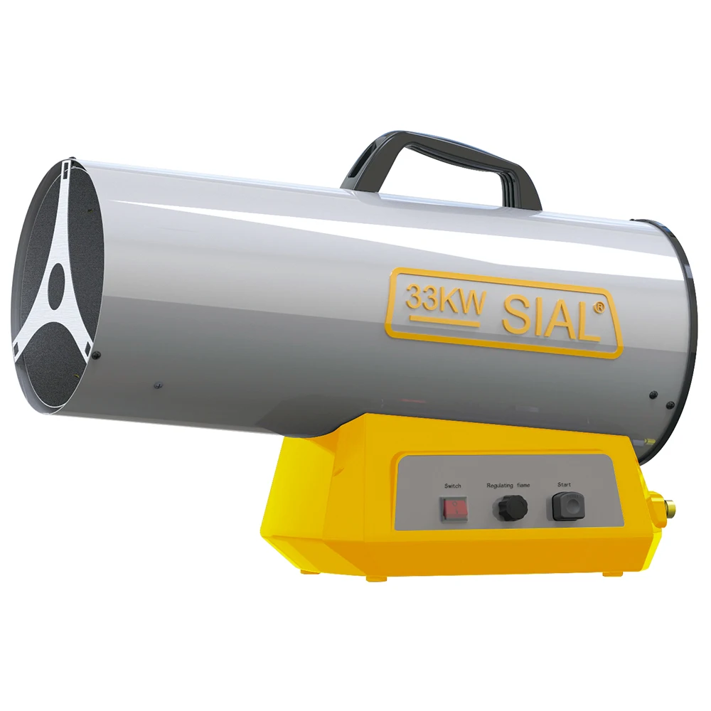 SIAL 33kw  direct gas fired heater  Gas heaters for aquaculture industry Large area drying hot air fan Large power hot air stove