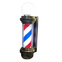 Classical Rotating LED Gold Inflatable Barber Pole Water Proof Spinning Stripes Barber Shop Salon open sign light outdoor