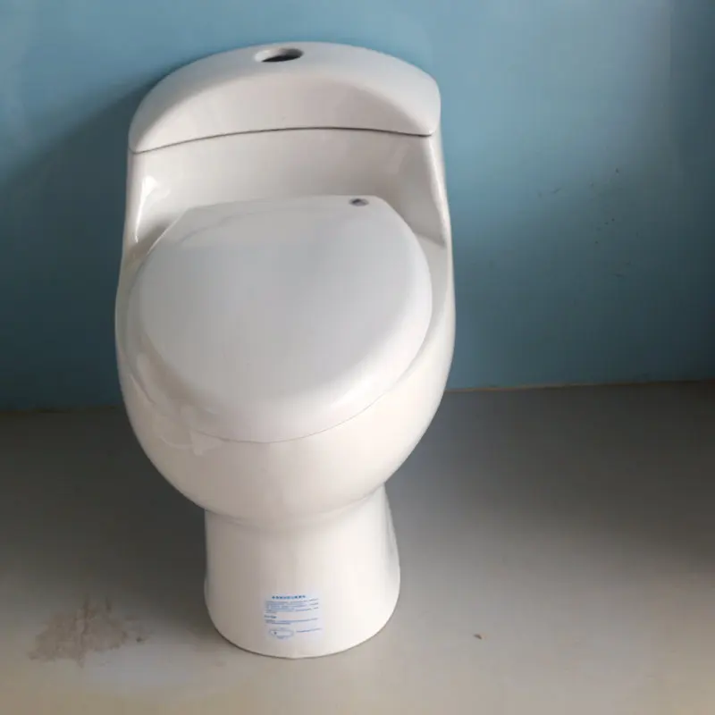 Cross-Border Hotel Toilet Ordinary Toilet Bowl Apartment Hotel One-Piece Pottery Toilet Project Wholesale