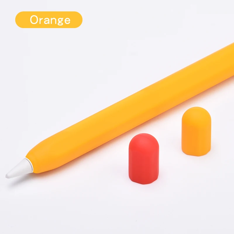 Fashion Soft Silicone Protective Cases for Apple Pencil 2 Generation iPad pro pencil Two Cap Skin Cover for Apple Pencil 2 Case