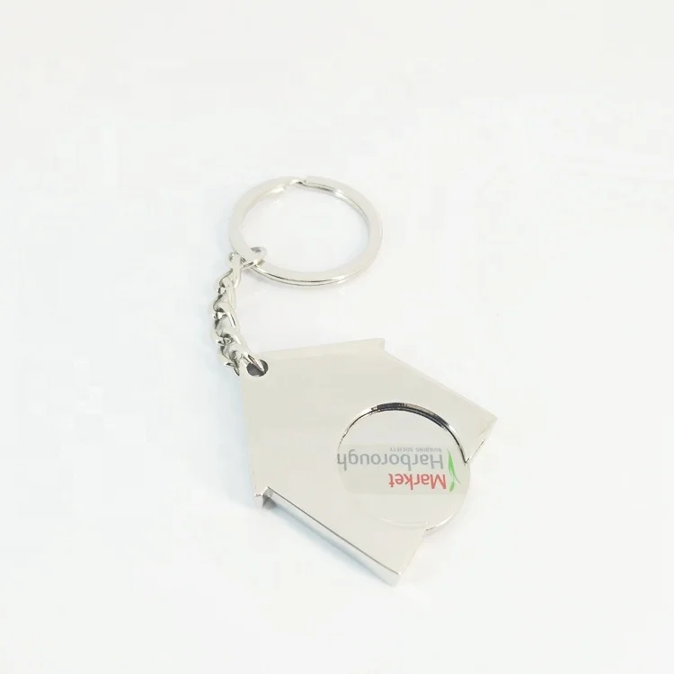 Wholesale Hot selling new design Blank Token Trolley Coin Metal Shopping Cart Token Coin