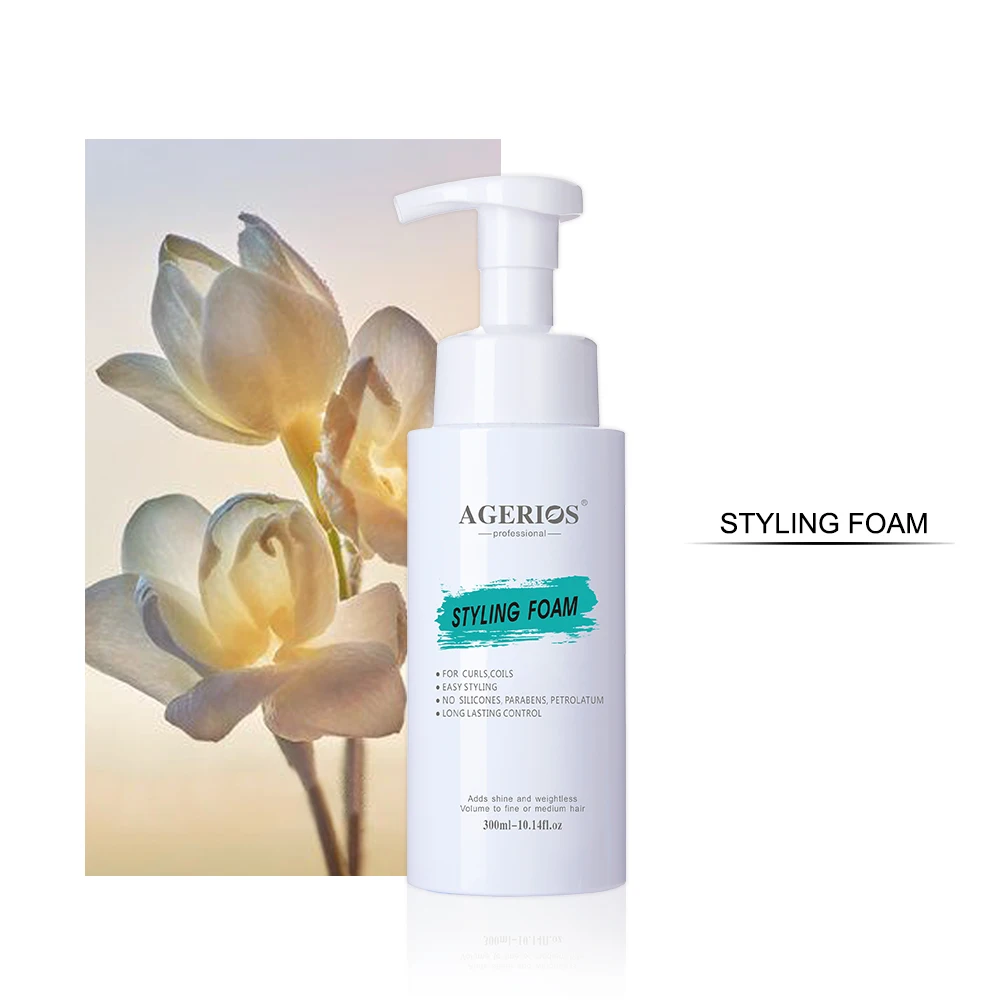 Recycling Material Light-weight Hair Styling Mousse Foam Cleansing with Locking Neck Protecting Children