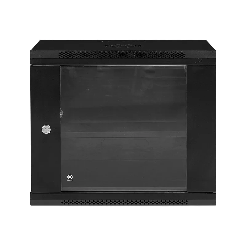 19 Inch 9U Wall-Mounted Server Rack Assembled Metal Telecom Network Cabinet Data Centers Outdoor Use 42U Height 6U 12U