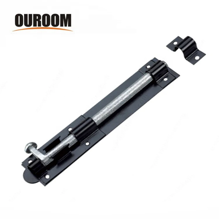 Wholesale 8 Inches Long Steel Black Plated Heavy Duty Slide Barrel Tower Bolt Door Lock