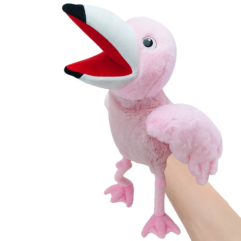 Hand Puppet Animal Puppets for Kid Plush Bird Animal Puppet Set,Multicolor with Movable Mouth