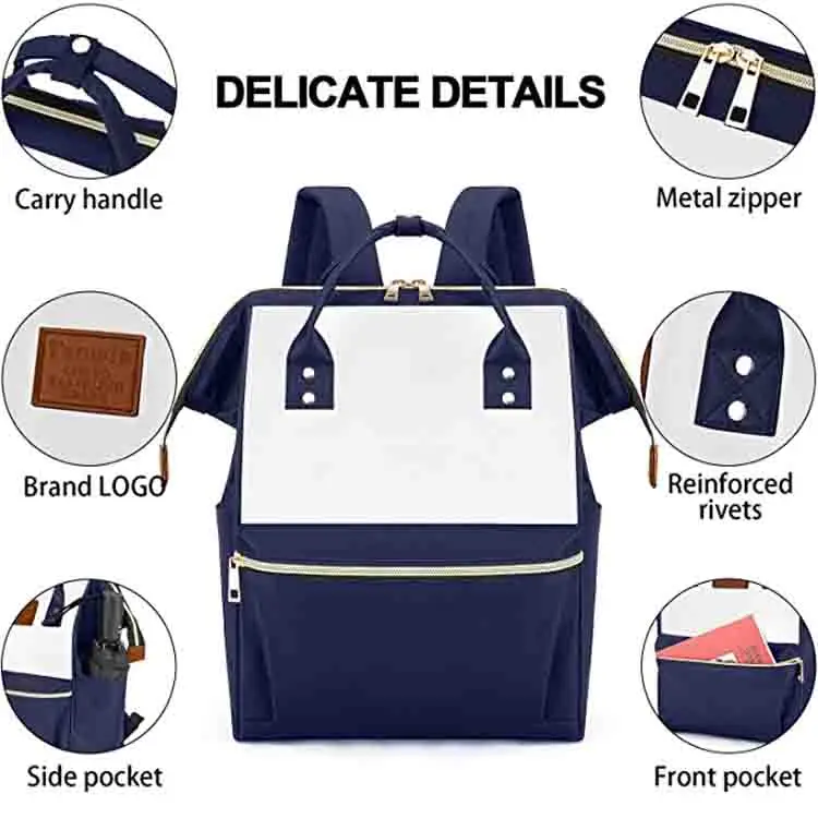 new style fashion casual polyester navy sports ladies laptop backpack designer waterproof backpack  school backpack