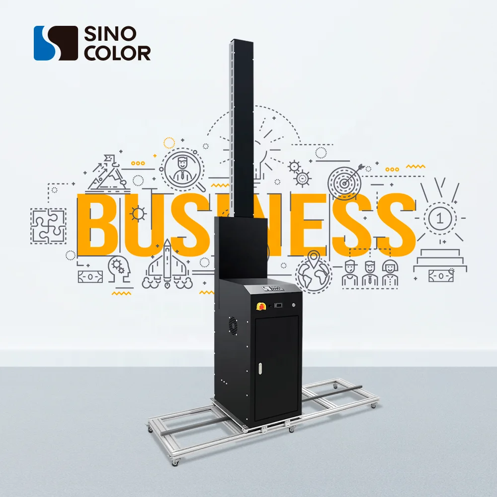 2020 новый дизайн большой формат 1440 точек/дюйм Высокая точность прямая печать 3D Вертикальная настенная машина для принтера