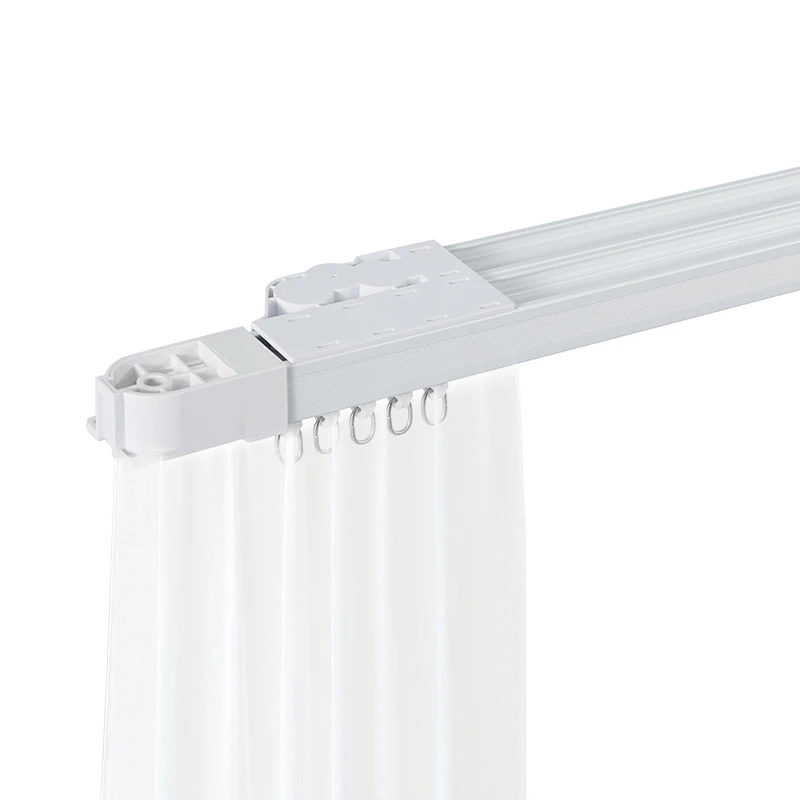 Smart home adjustable electric curtain track motor Tuya WIFI voice control low noise motorized automation system Electric Rod