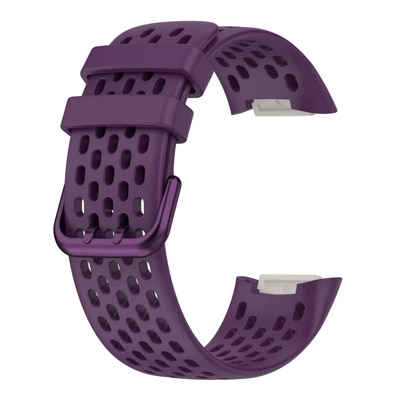 Hole design sport Silicone smart watch strap for Fitbit charge 5