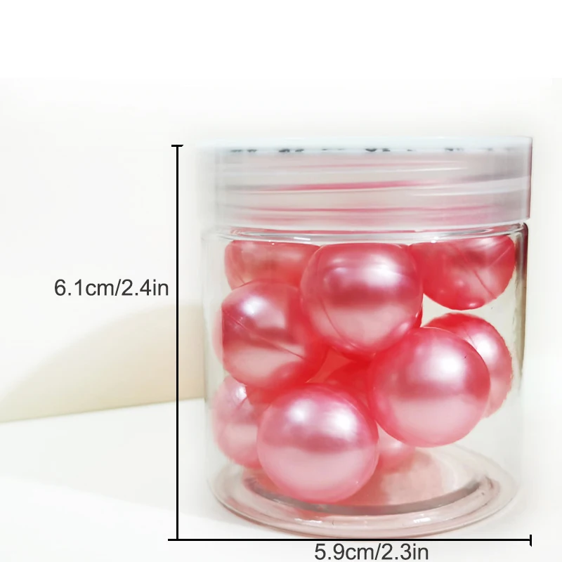 Bestseller Wholesale Bath Pearls Red Heart Shape Round Whitening Moisturizing Bath Beads Bath Oil Pearls