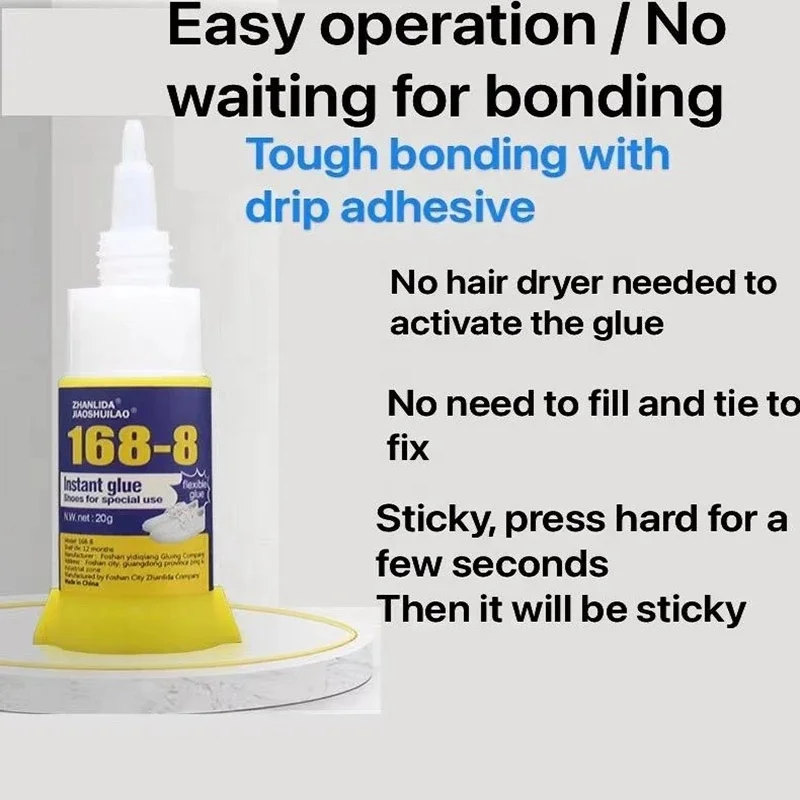 Zhanlida environmental friendly adhesive shoe glue 168-8 20g fix adhesive PU adhesive glue for shoes