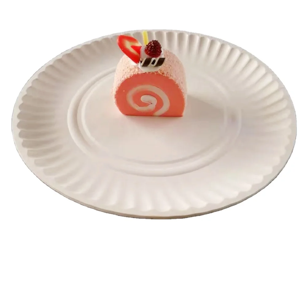 Wholesale Elegant Disposable Plates for Weddings Take Away Free Samples Designer Dinner Food