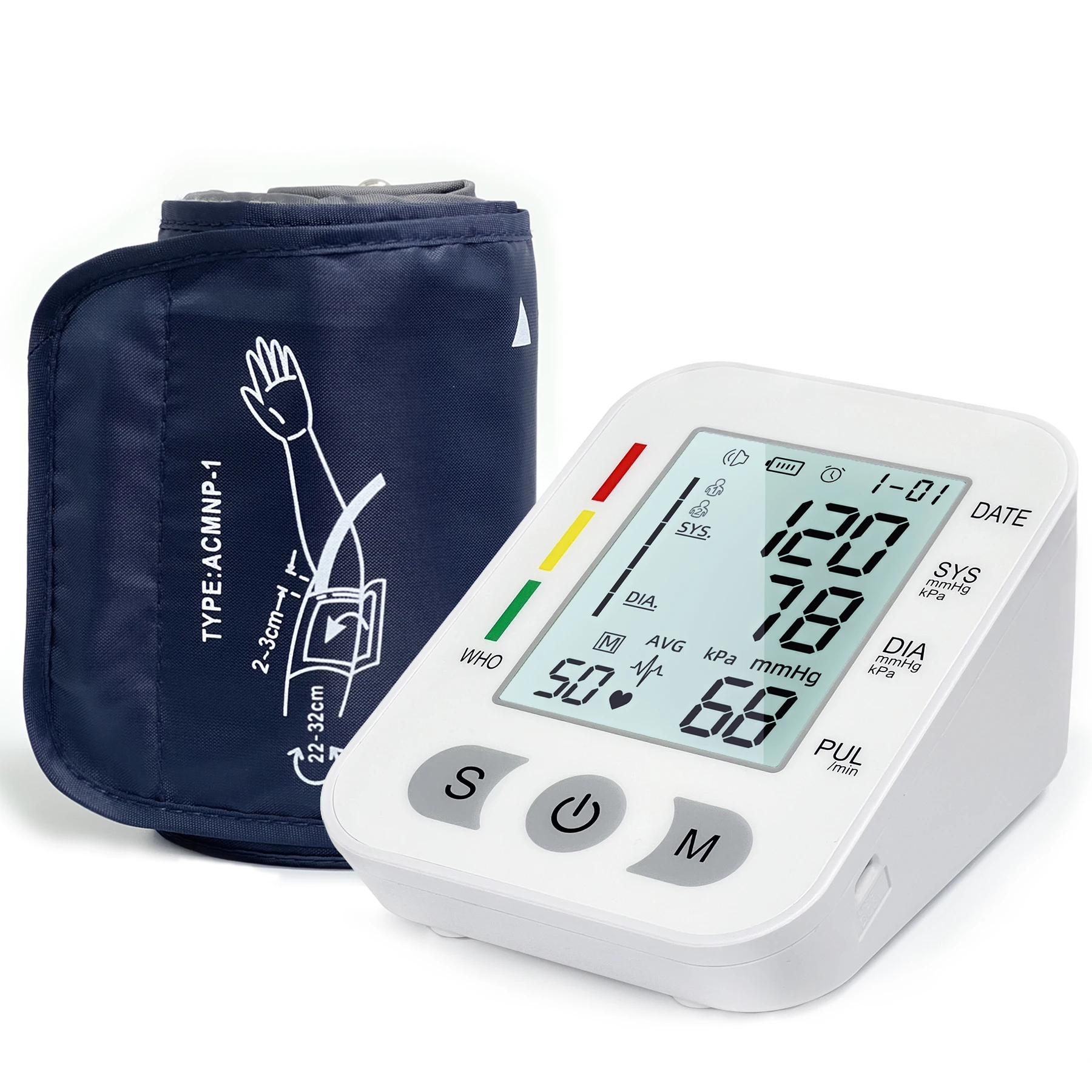 Voice electronic blood pressure monitoring device precise upper arm hypertension measuring device  one piece per batch