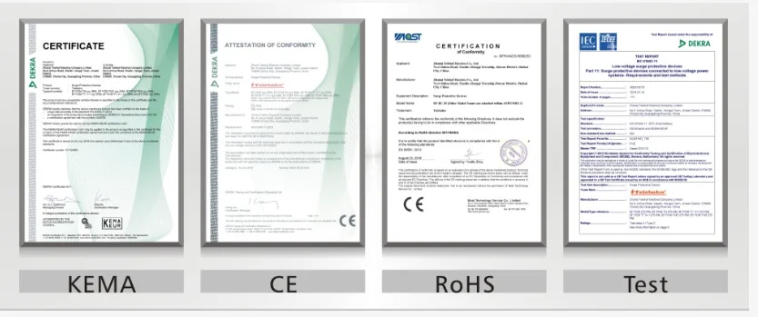 Online Shopping Class C 3P+N 280V Surge Arresters Made In China Solar Surge Protective Device