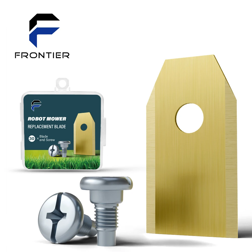 Lawn mower replacement blade 30pcs wholesale robot knife Titanium coating suitable for automotive lawn mowers