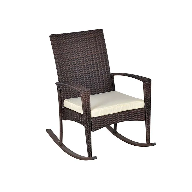 New Product Leisure Garden Rocking Chair 3 Piece Rattan Rocking Chair Set