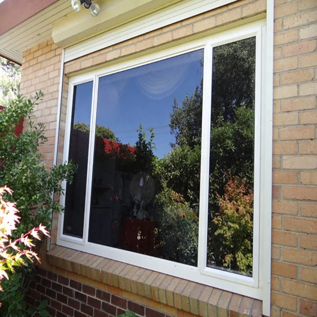 Sliding Double Glazed Glass Window 2023 Project Hurricane Impact Windows Modern Customized Office Luxury Aluminum Graphic Design