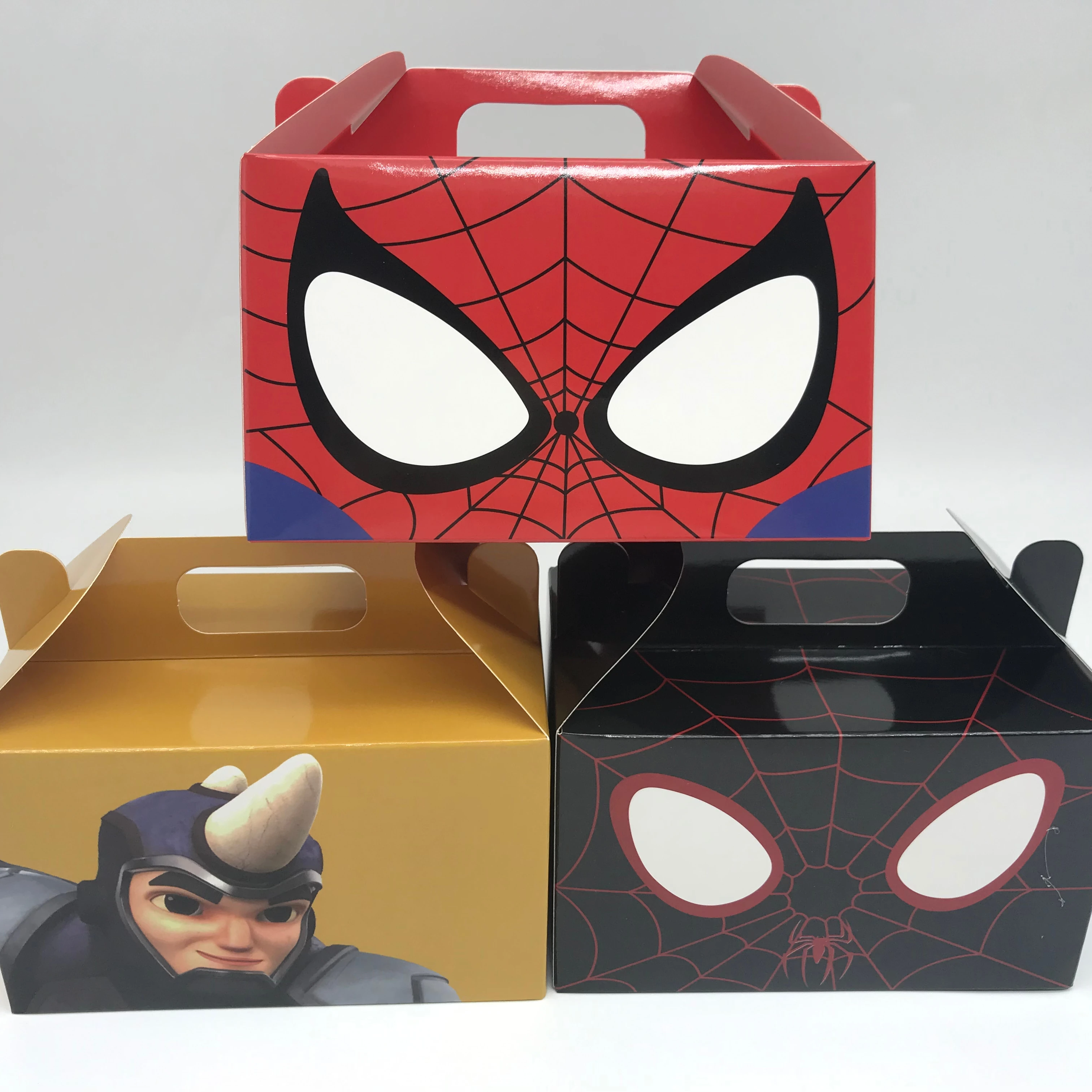 Custom  Printing Kraft Burger Sandwich Hamburger Fried Chicken Wing French Fries Fast Food Package Take Away Box