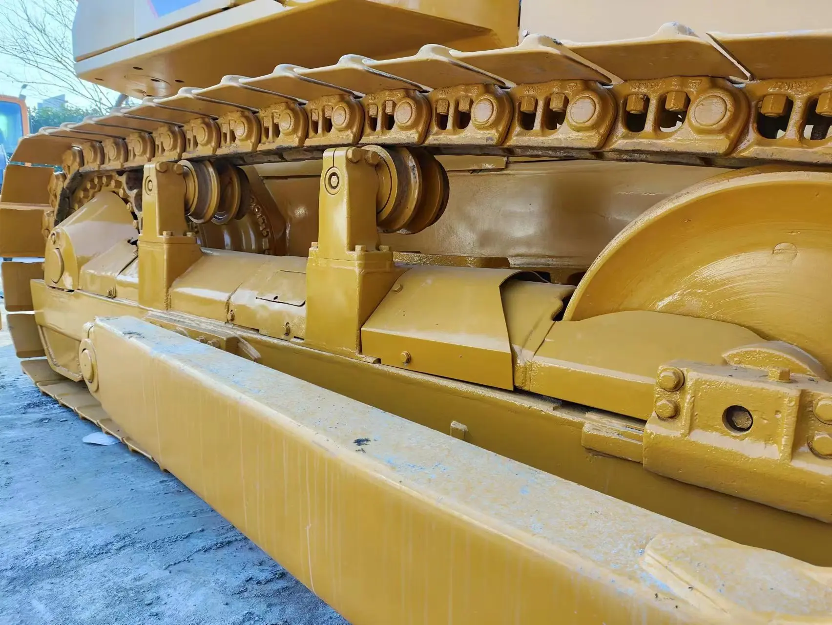Japan used bulldozer high quality used cat D7G bulldozer with forest fence