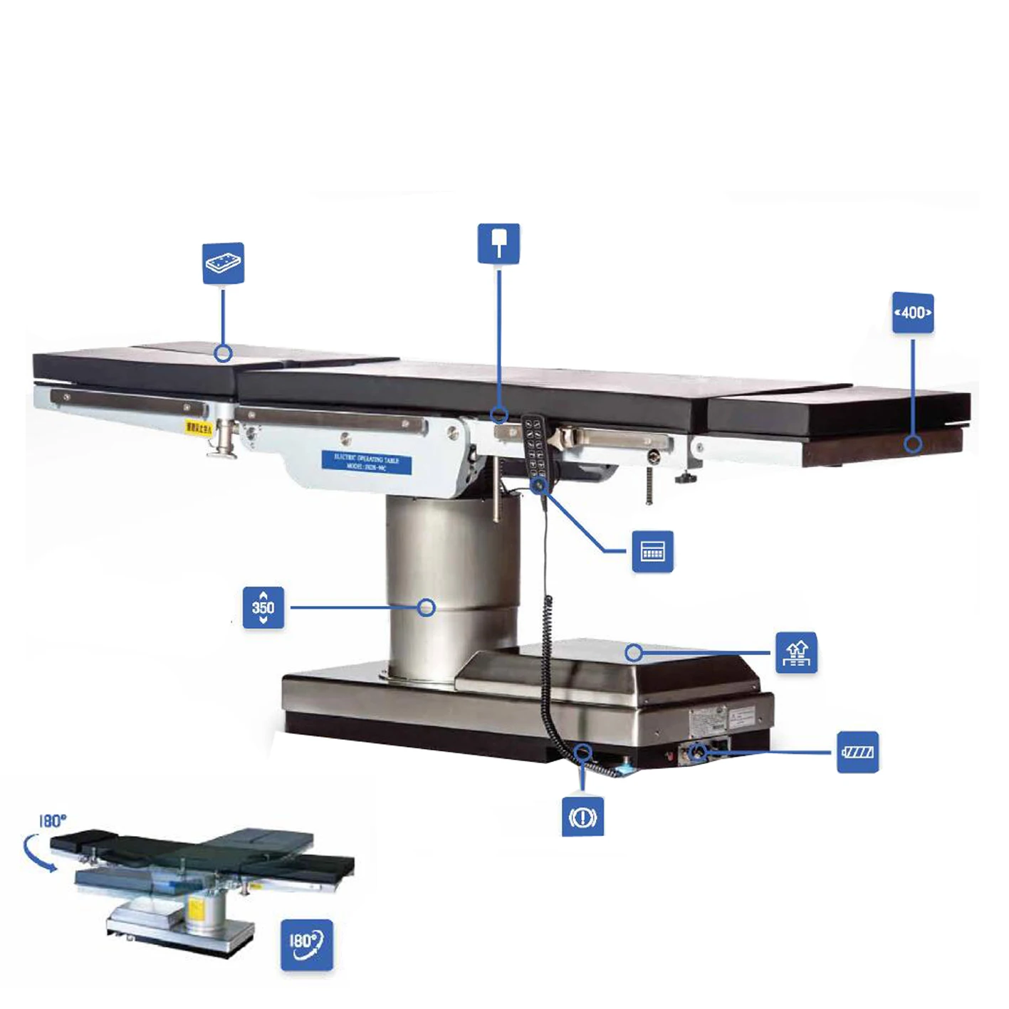 Hydraulic Multi-function Surgery Electric Operating Table For Patient C Arm X Ray Table  Operation