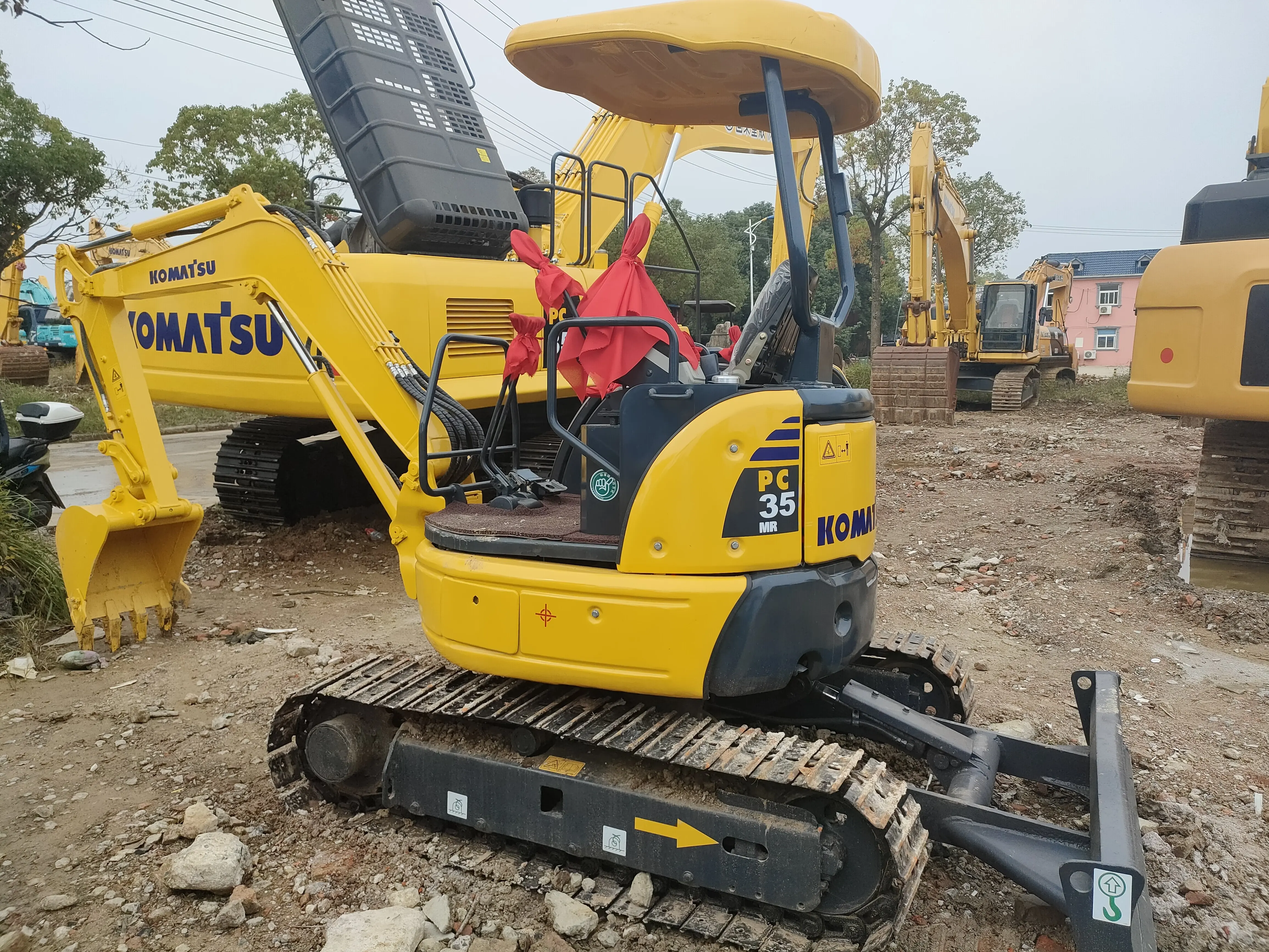 Лучшее качество PC35-2 б/у мини-экскаватор Komatsu Землеройная техника в хорошем состоянии