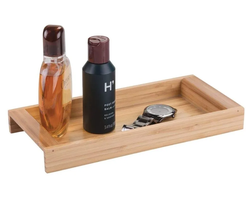 
Natural Wood Bathtub Caddy Bamboo Bath Tray 
