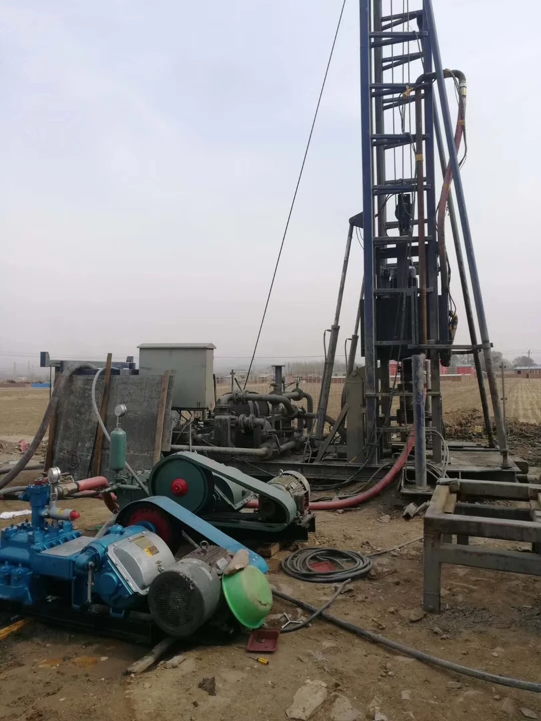 BW850/5 Horizontal Double Cylinder Reciprocating Double Action Piston Mud Water Pump