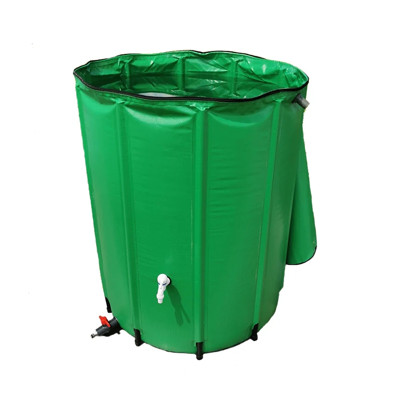 
Outdoor Rain Barrel Rainwater Collection Bucket PVC Water Tank 