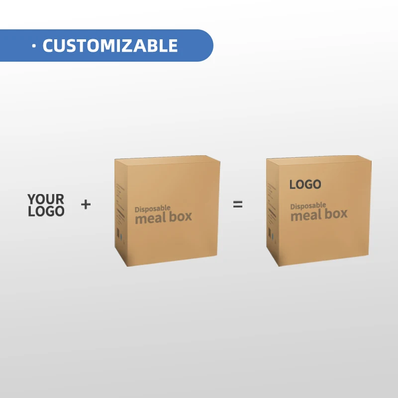 Food Delivery Custom Paper Food Tray Gourmet Burgers and Catering Takeaway Bagasse Paper Food Containers