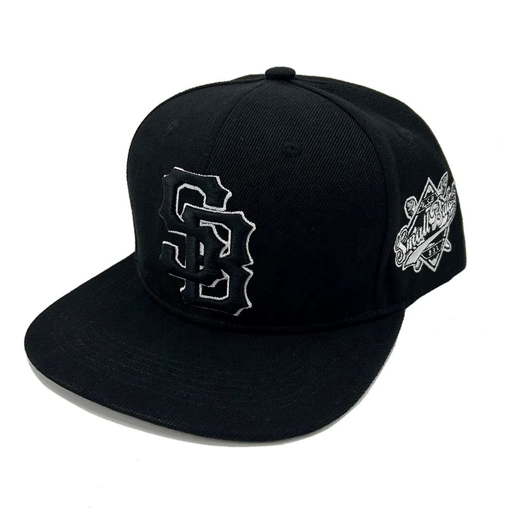 High quality Flat Brim Baseball Caps Manufacturer Custom 3D Embroidery Logo Sports Caps For Men And Women Snapback Hats