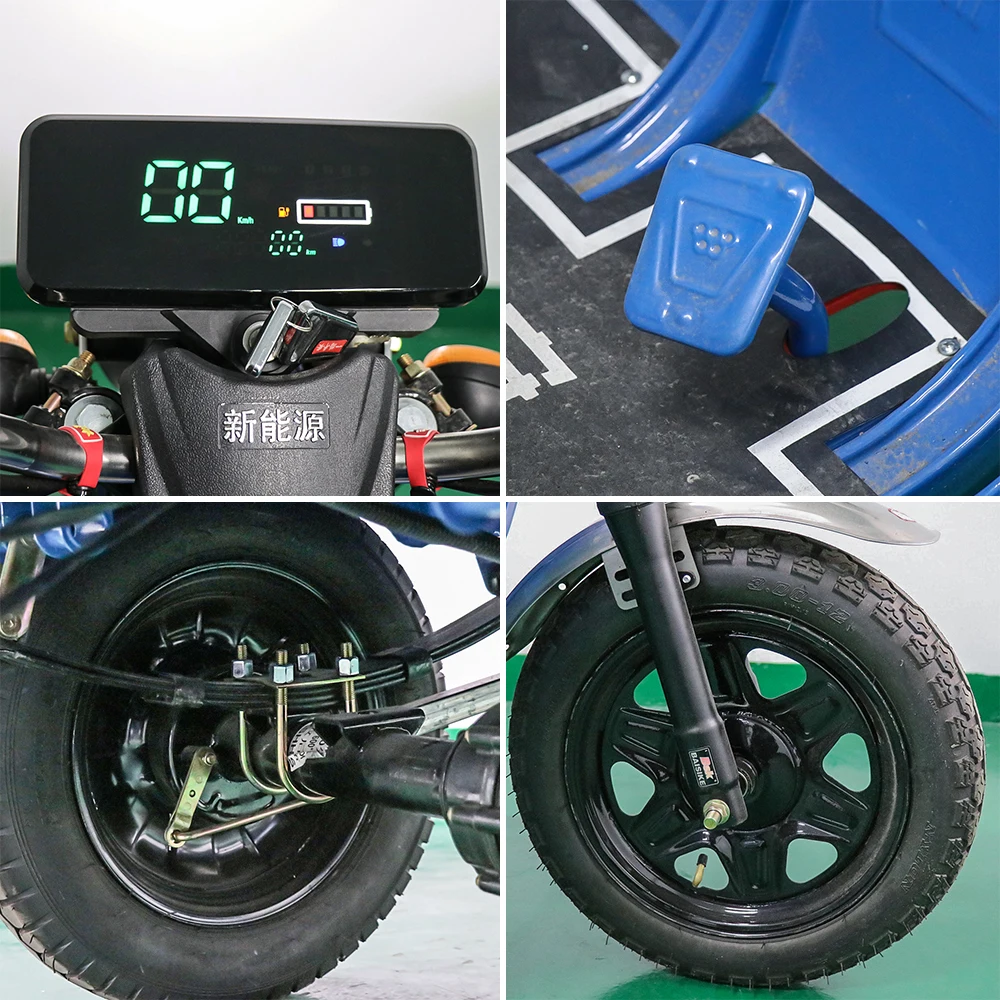 CE China Made High Quality Cargo Bike Electric Truck Three Wheel Electric Motorcycle for Sale